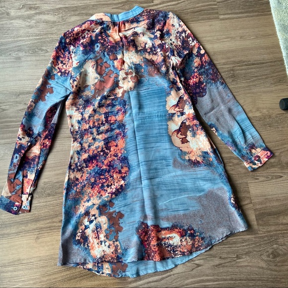 Piperlime Collection Silk Drawstring Shirtdress XS - Picture 9 of 11